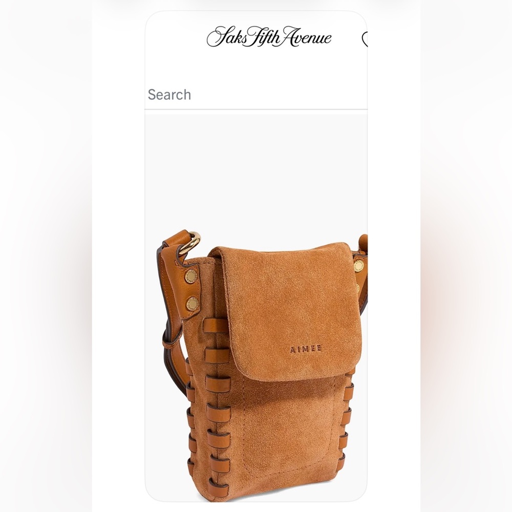 Brand new Aimee Kestenberg Messenger Bag in Rustic Caramel  trendy and classy 🌹 - Picture 2 of 13